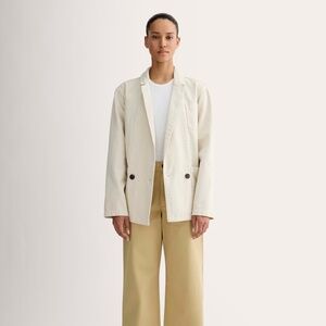 Everlane Women's Wide-Leg Chino Pant in Classic Khaki, Size 8, Cotton